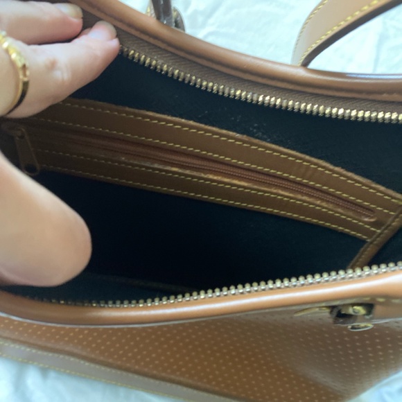 Dooney & Bourne bucket satchel bag in camel - Picture 5 of 6